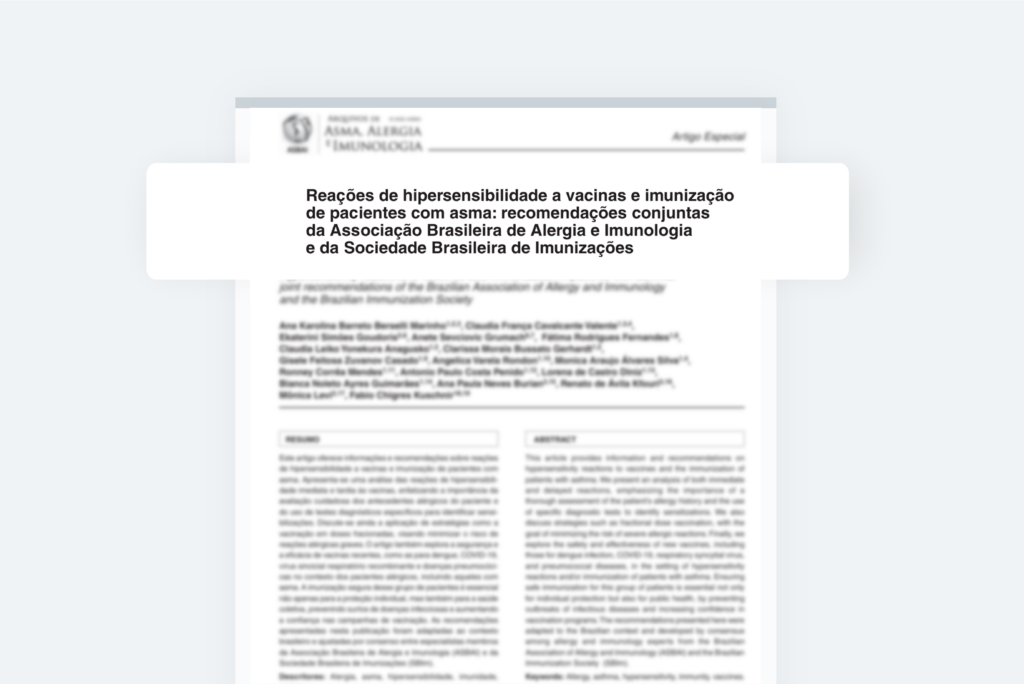 Reações de hipersensibilidade a vacinas